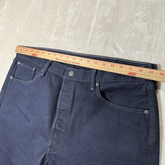 Levi's 501xx Jeans Men's 40x34 Button Fly Classic Straight Leg Dark Wash Indigo - Picture 10 of 12